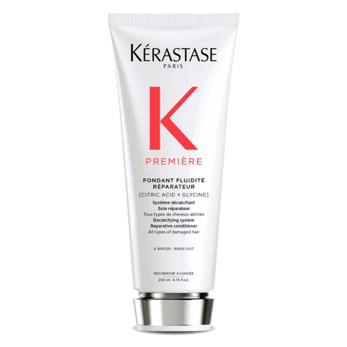 Kerastase Premiere Fondant Fluidite Reparateur Conditioner in 6.76oz/200ml, smooth and repair for damaged hair, natural finish.