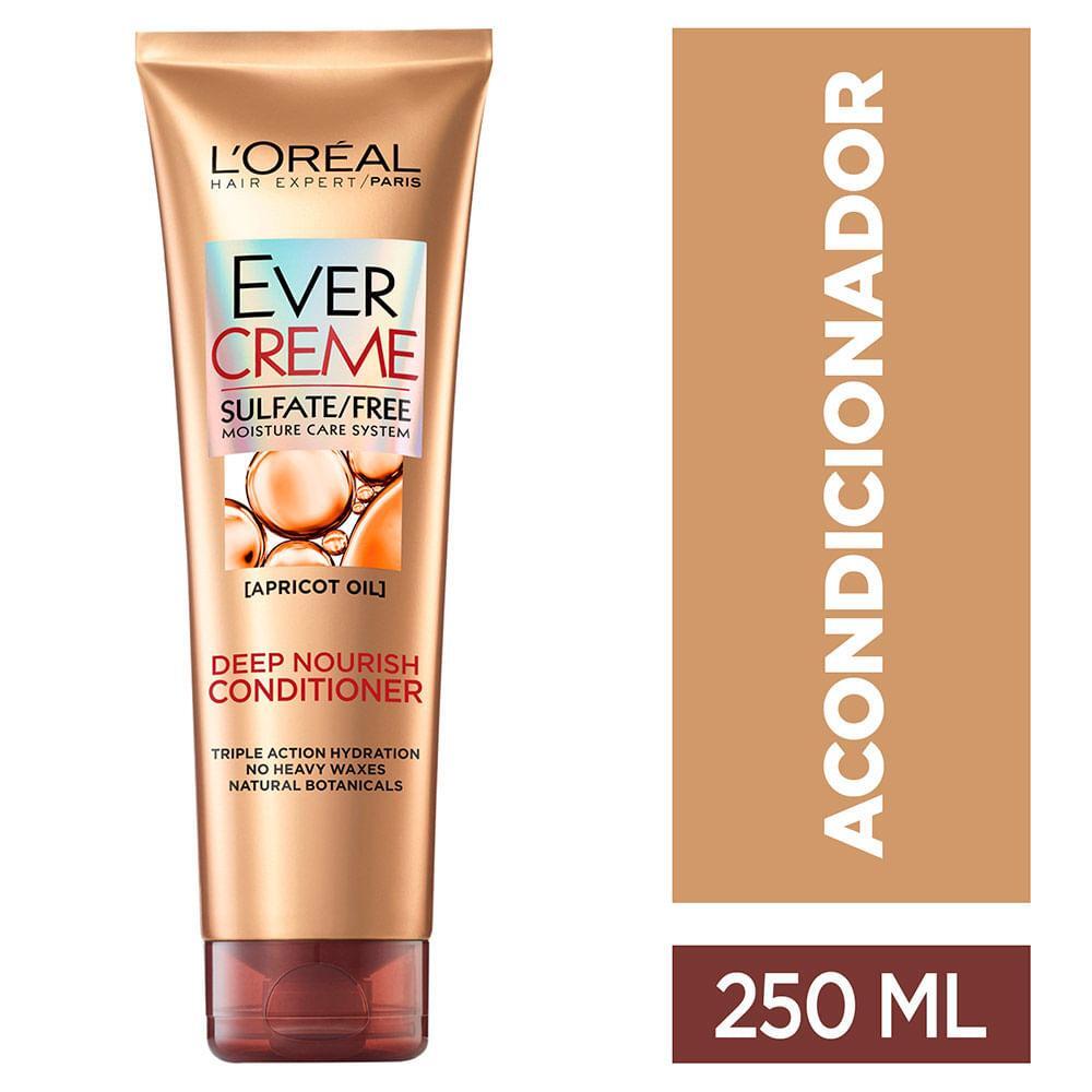 L'Oreal Paris EverPure Sulfate-Free Deep Nourish Conditioner in 8.5 oz bottle, smooth and nourishing hair care product.