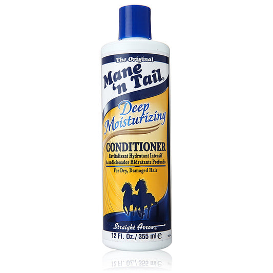 Mane 'n Tail Original Deep Moisture Conditioner with Provitamin B5, 12 fl oz, in a clear bottle with conditioner inside.