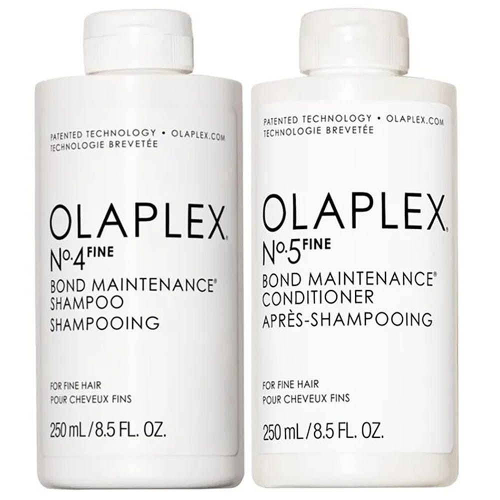 Olaplex No.5 FINE Bond Maintenance Conditioner 250ml bottle, hydrating hair conditioner for fine hair, in a pump-style bottle