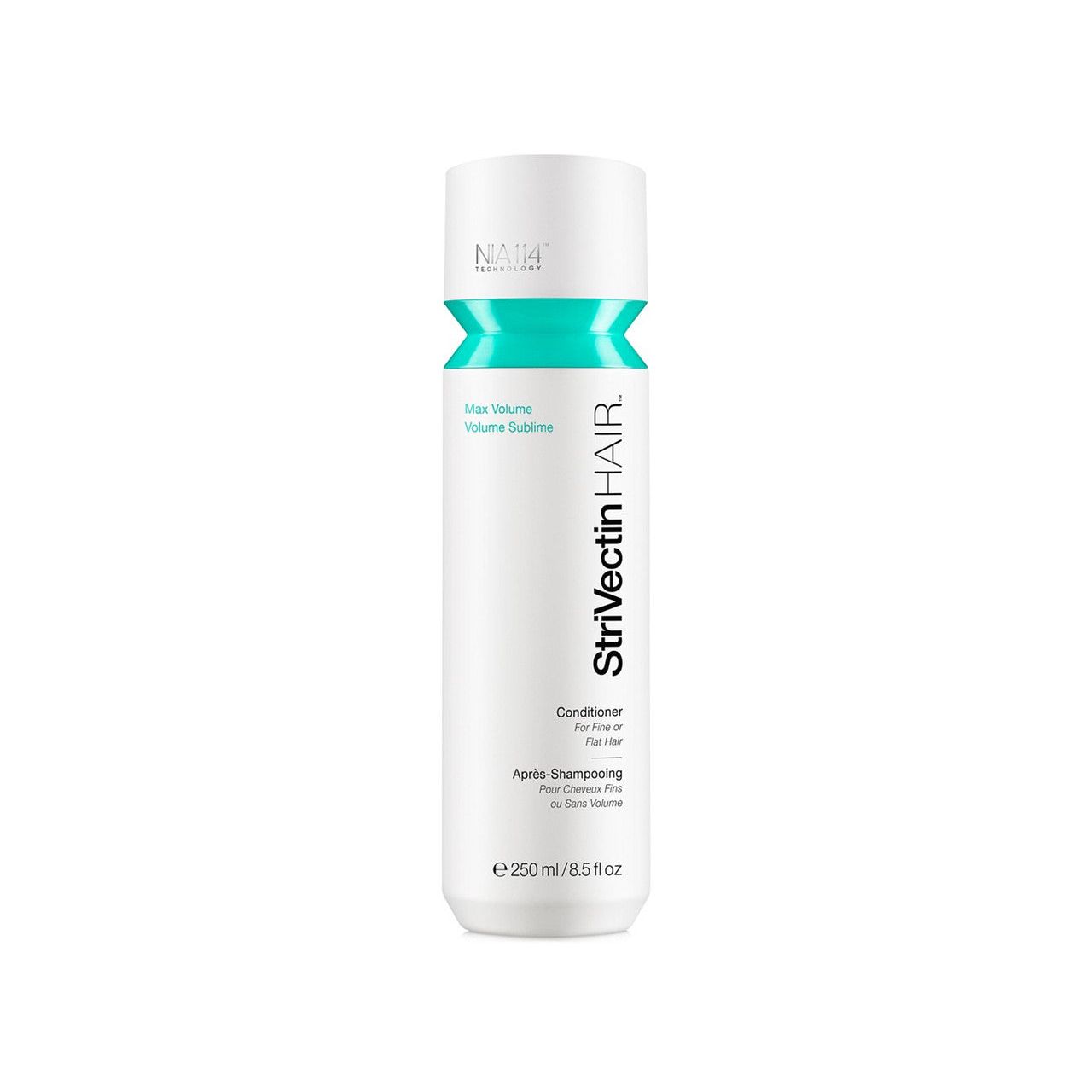 StriVectin Hair Max Volume Conditioner in 8.5 oz bottle, nourishing conditioner for fuller, thicker hair with volumizing properties.