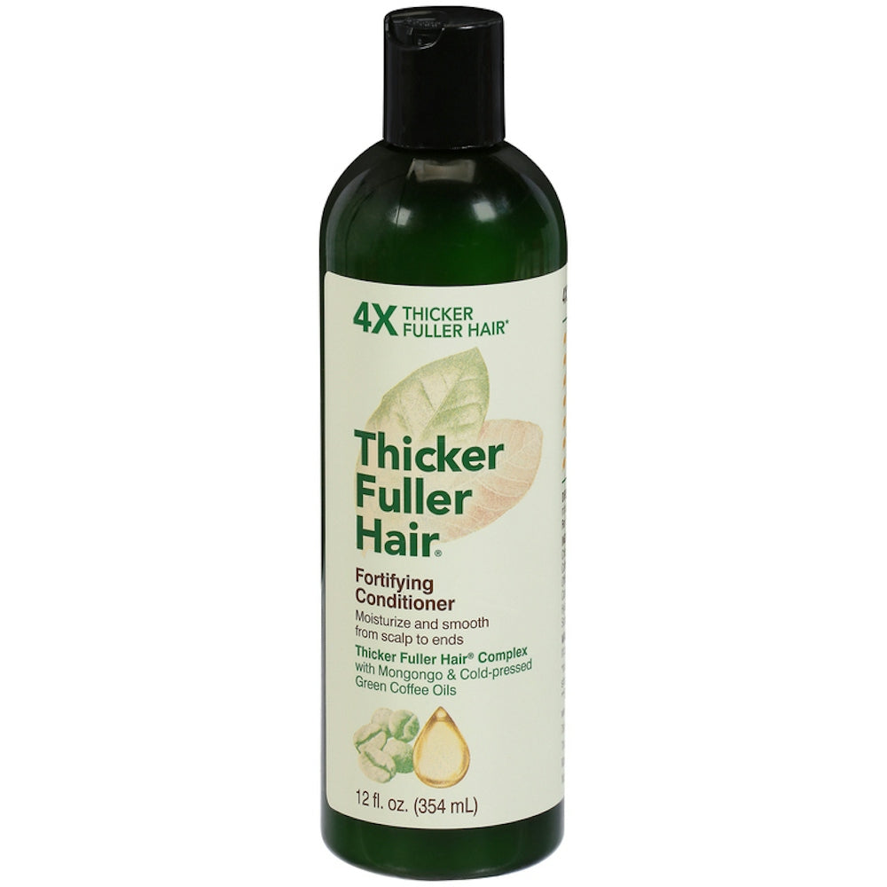 Thicker Fuller Hair Fortifying Conditioner by Pasteur Pharmacy, 12 fl oz bottle, for stronger, fuller hair care.