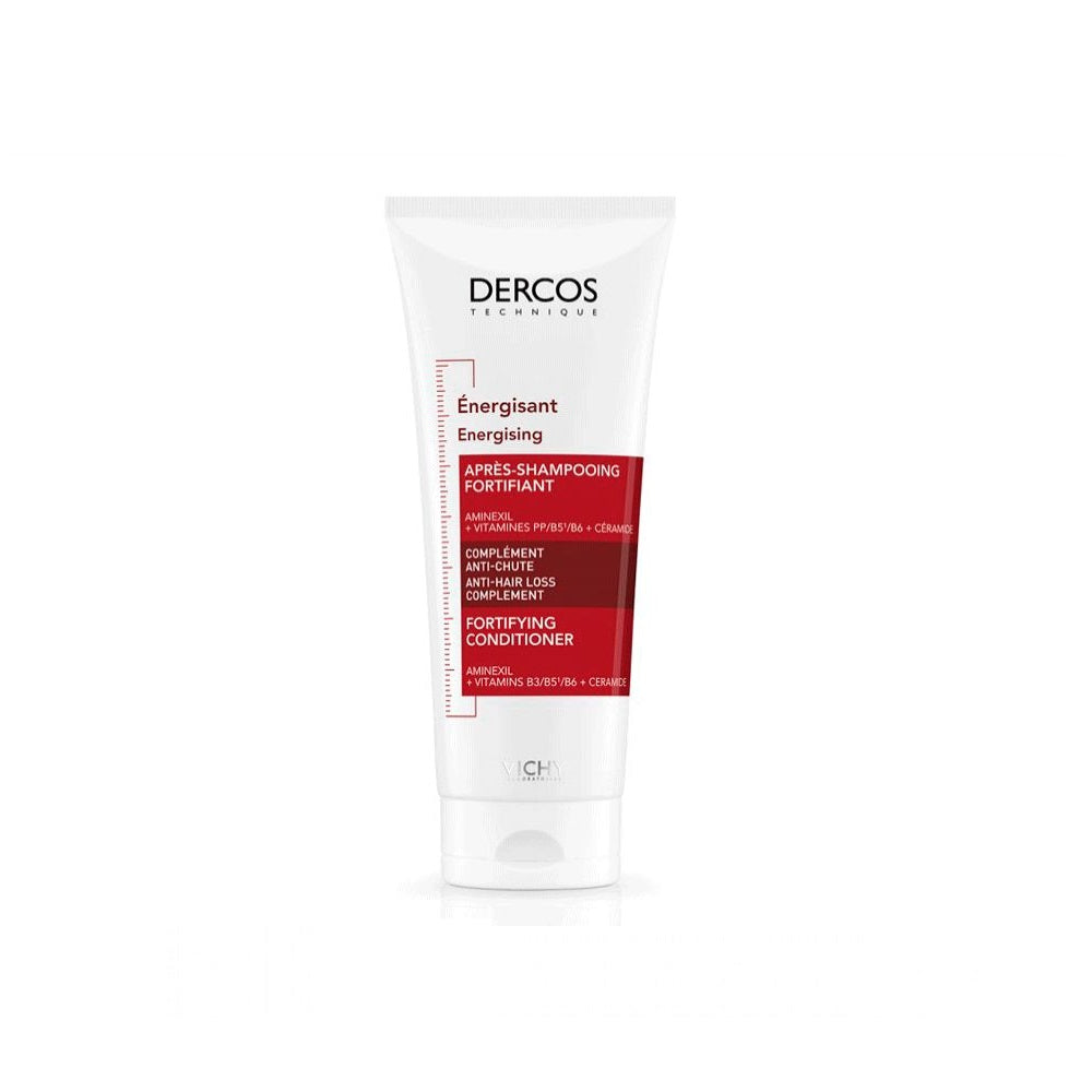 Vichy Dercos Energising Conditioner 200ml bottle, nourishing hair conditioner for revitalized, healthy hair.