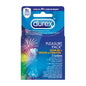 Durex Pleasure Pack of assorted lubricated premium condoms, featuring colorful packaging and various sizes for enhanced intimacy.