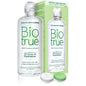 Biotrue Bausch & Lomb multi-purpose contact lens solution in a 10 fl oz bottle, used for cleaning and storing contact lenses.