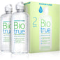 Biotrue Bausch & Lomb multi-purpose contact lens solution in a 4 fl oz bottle, used for cleaning and disinfecting contact lenses.