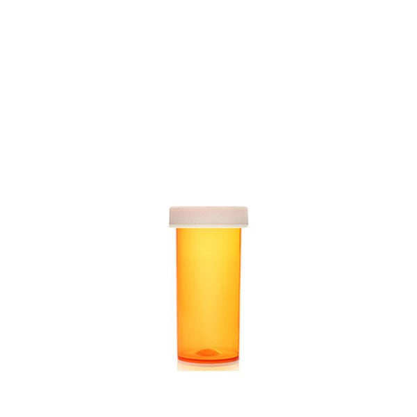 Amber child-resistant vials by Pasteur Pharmacy, 180 count, 40 dram containers for secure medication storage.