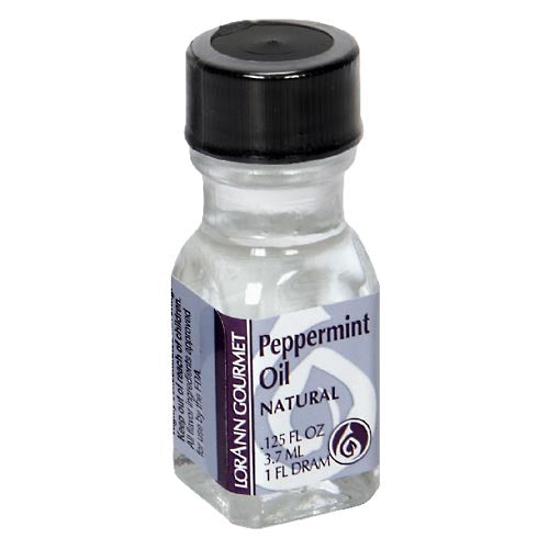 LorAnn Gourmet Natural Peppermint Oil in 0.125 oz bottle, ideal for baking and cooking, by Pasteur Pharmacy.