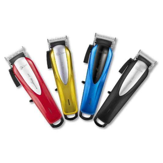 Caliber 357 Magnum Gold cordless clipper by Pasteur Pharmacy with a sleek gold finish, designed for precise grooming.