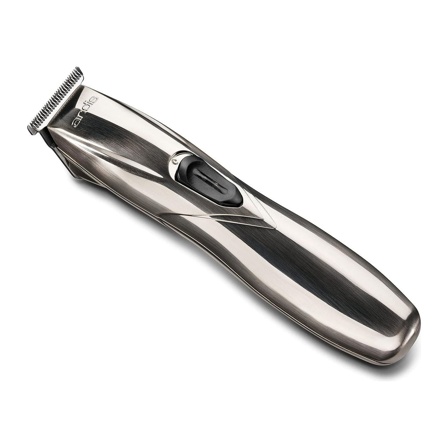 Andis Slimline Pro Li cordless trimmer for precise grooming, shown with its sleek design and compact size.