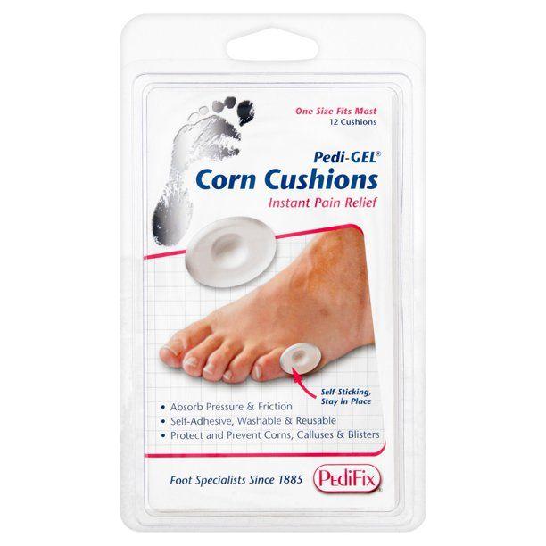 Pasteur Pharmacy PediFix Pedi-Gel Corn Cushions, 12-count, soft gel cushions for comfort and relief from corn pain.