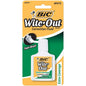 BIC Wite Out correction fluid in 0.7 fl oz bottle, white extra coverage correction fluid for erasing mistakes on paper