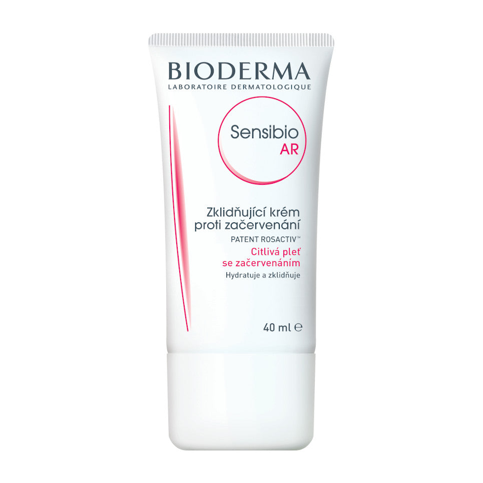 Bioderma Créaline AR 40ml cosmetic product, gentle skincare cream with soothing properties for sensitive skin.