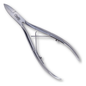 Stainless steel Credo Cuticle Nipper 9 cm for precise nail cuticle trimming, designed for professional cosmetics use.