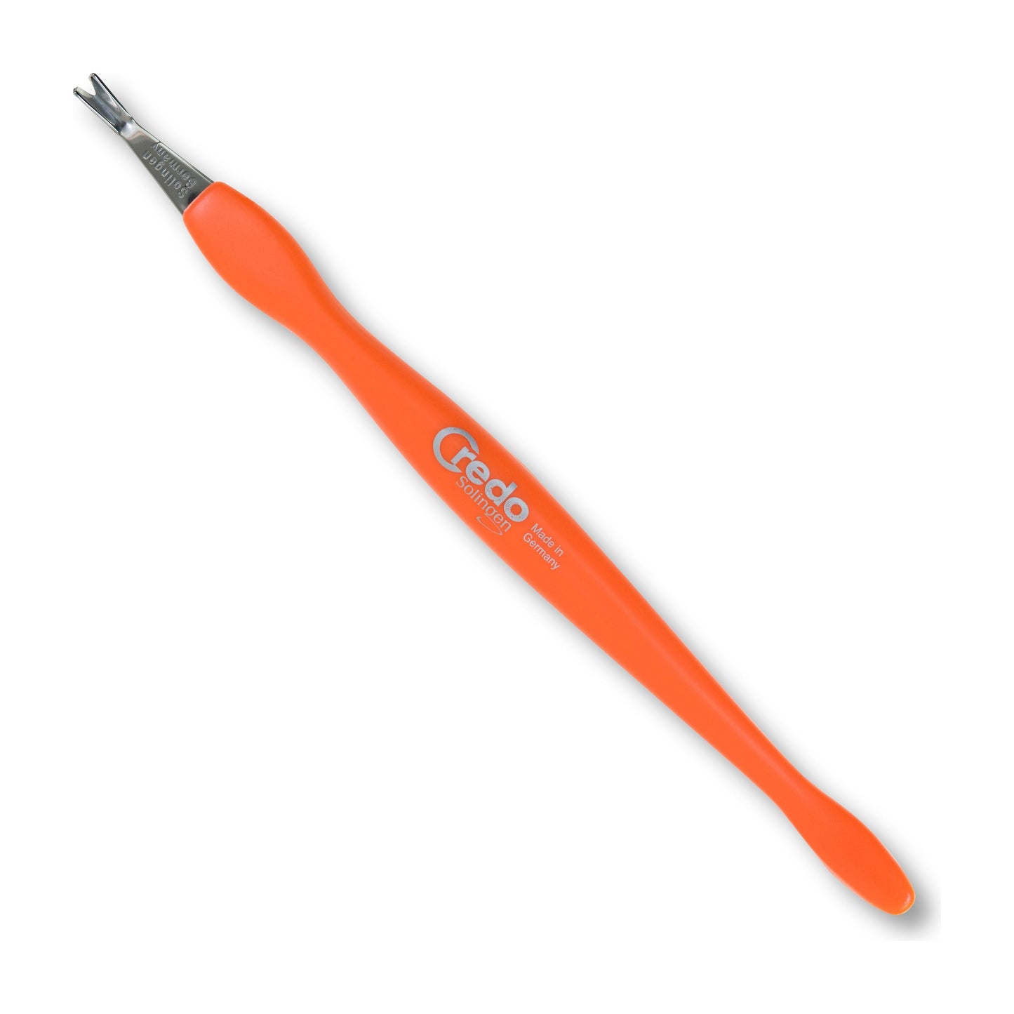 Credo Solingen Credo Cuticle Trimmer Pop Art 16oz for precise cuticle grooming, shown with colorful design and stainless steel blades.