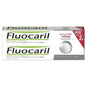Fluocaril Dentifrice toothpaste in 2x75ml tubes, bi-fluoré 145mg, designed for whitening, from Pasteur Pharmacy.