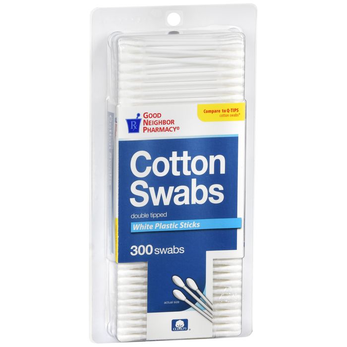 G.n.p. Cotton Swab by Pasteur Pharmacy, soft cotton tip for ear and personal hygiene, with plastic stick in a clean package
