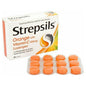 Orange Strepsils Vitamin C Lozenges for cough relief, 36 lozenges, Pasteur Pharmacy Cough & Cold Lozenges product image.