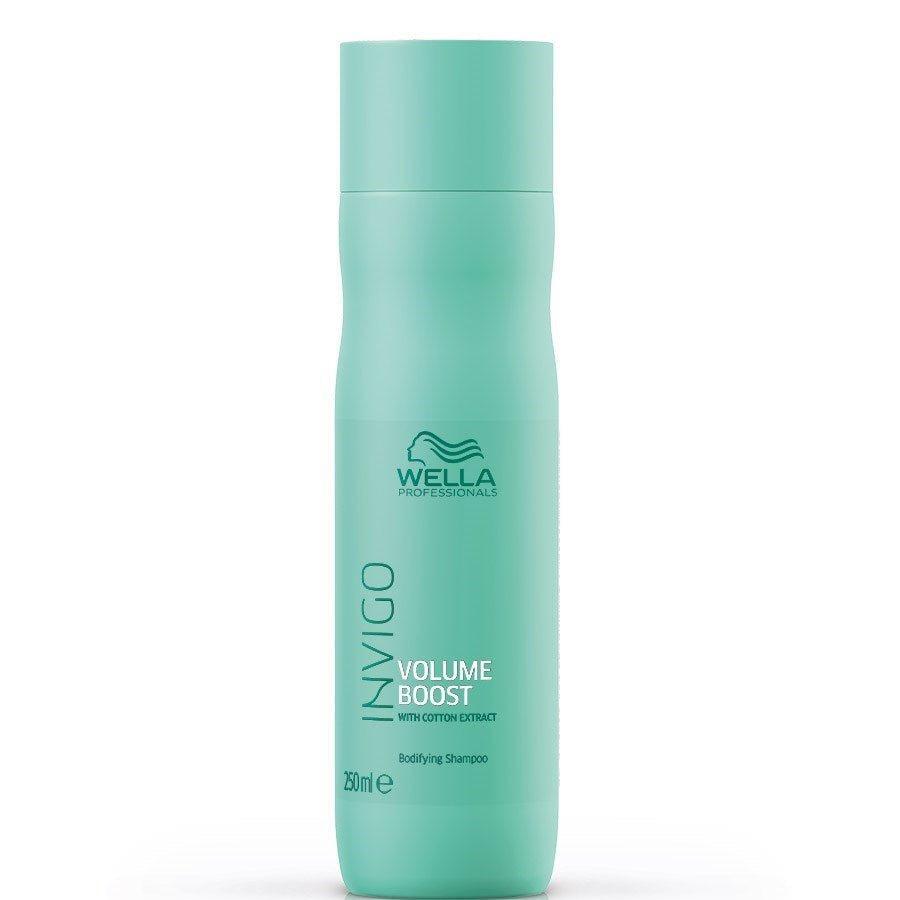 Wella Invigo Volume Boost Bodifying Foam in a 5.07 oz bottle, perfect for adding volume and body to hair.