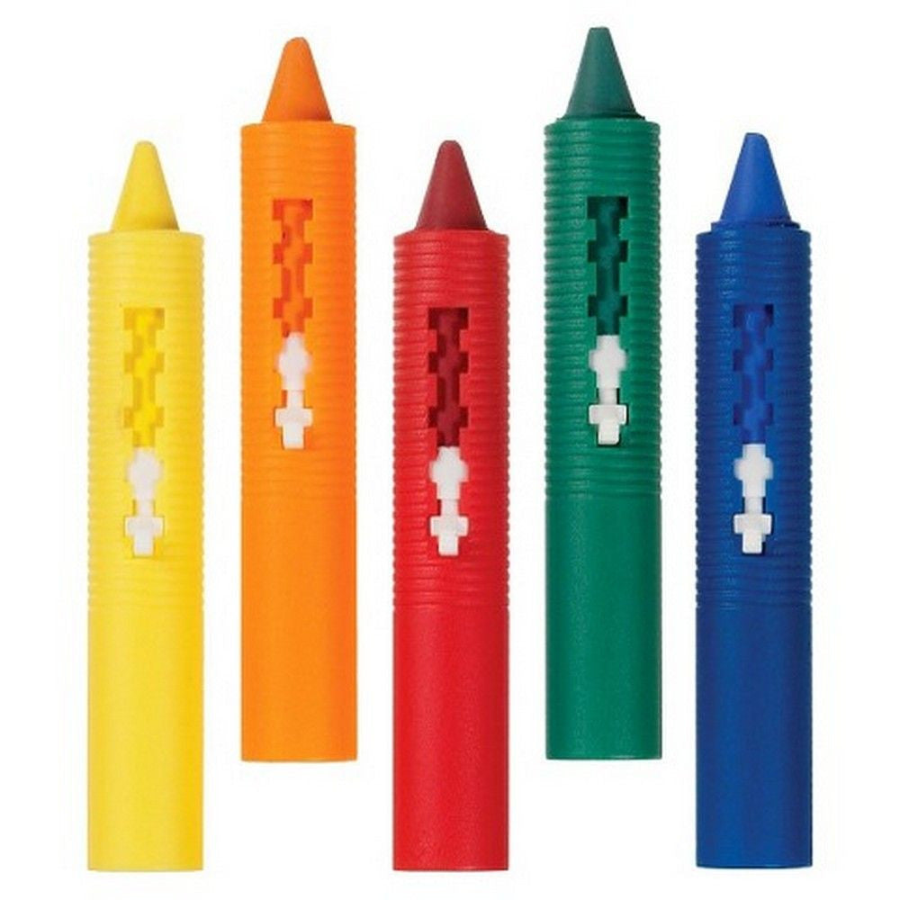 Set of five Munchkin® Bath Crayons by Pasteur Pharmacy for fun, colorful drawing in the bath tub.
