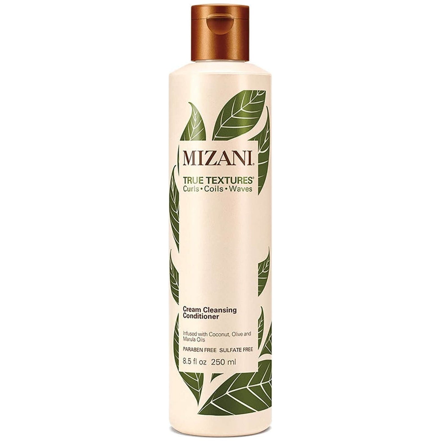 Mizani True Textures Cream Cleansing Conditioner in 8.5oz bottle, gentle hair cleanser for textured hair, natural hair care product
