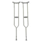 Cardinal Health adjustable push-button crutches with foam grips and underarm support, standard size for mobility assistance.