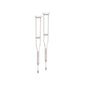 Youth crutches with accessories in the image, suitable for patients 4 ft 6 in to 5 ft 2 in, by Pasteur Pharmacy.