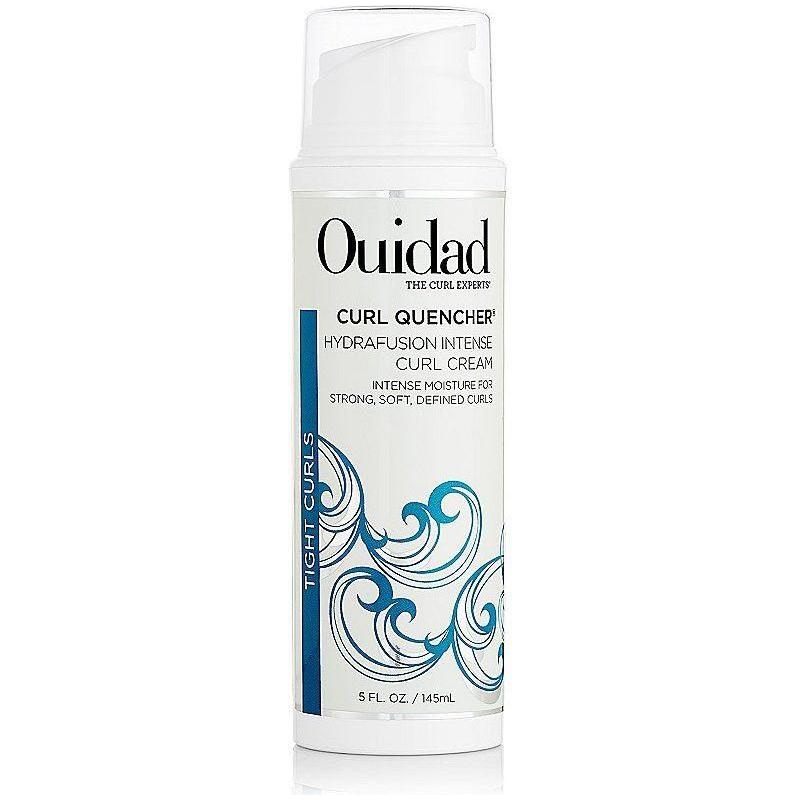 Ouidad Curl Quencher Hydrafusion Curl Cream in 5 oz, a rich cream for intense curl hydration and definition.