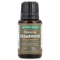 Nature's Truth Cedarwood Essential Oil in 0.51 Fl Oz bottle, natural pure oil for balancing skin and cuticle care.