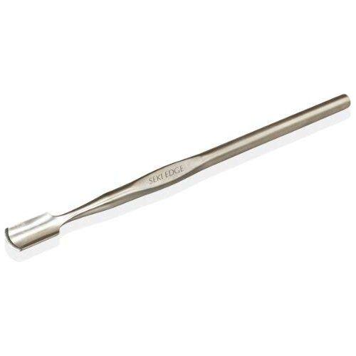 Seki Edge SS-303 Cuticle Pusher by Pasteur Pharmacy, stainless steel nail care tool with curved tip for cuticle grooming.