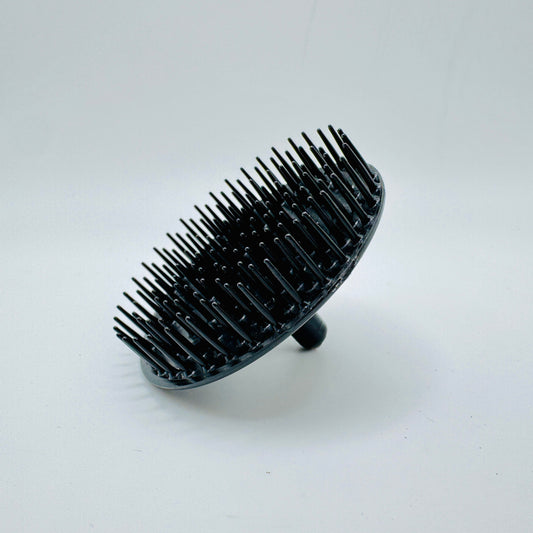 Black Balloid Brosse Massage Plastic Shampoo Brush by Pasteur Pharmacy for scalp cleansing and hair care.