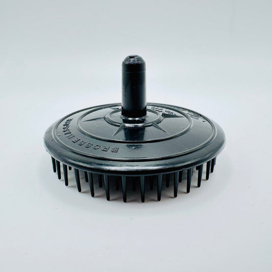 Black Balloid Brosse Massage Plastic Shampoo Brush for scalp and hair cleansing, designed by Pasteur Pharmacy.