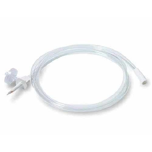 Vented high-volume inlet by Baxa, designed for medical fluid management, shown with vented opening and durable construction.