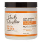 Carol's Daughter Curl Shaping Cream Gel in a 16 oz jar, featuring creamy texture for defining and shaping curly hair.