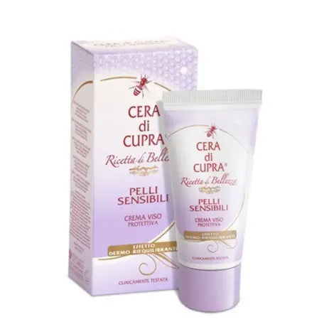 Cera di Cupra hydrating cream for sensitive skin in 50ml jar, gentle moisturizer by Pasteur Pharmacy