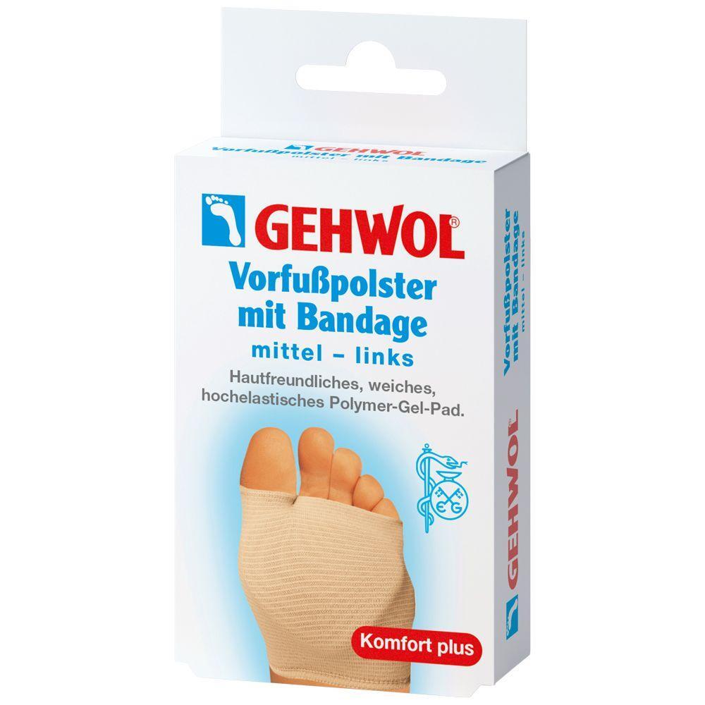 Gehwol Vorfußpolster mit Bandage for heel and foot cushioning, designed for comfort and support.
