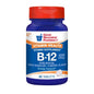 Bottle of Good Neighbor Pharmacy B12 5000mcg quick dissolve tablets by Pasteur Pharmacy, 60-count container with tablets visible.