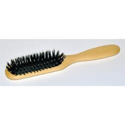 Keller Kopfmassagebürste with frisierpins, slim design, 216x33mm, natural hairbrush for scalp massage by Pasteur Pharmacy