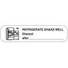 Label for refrigerate—shake well 1X from Pasteur Pharmacy showing clear instructions and product details on a white background.