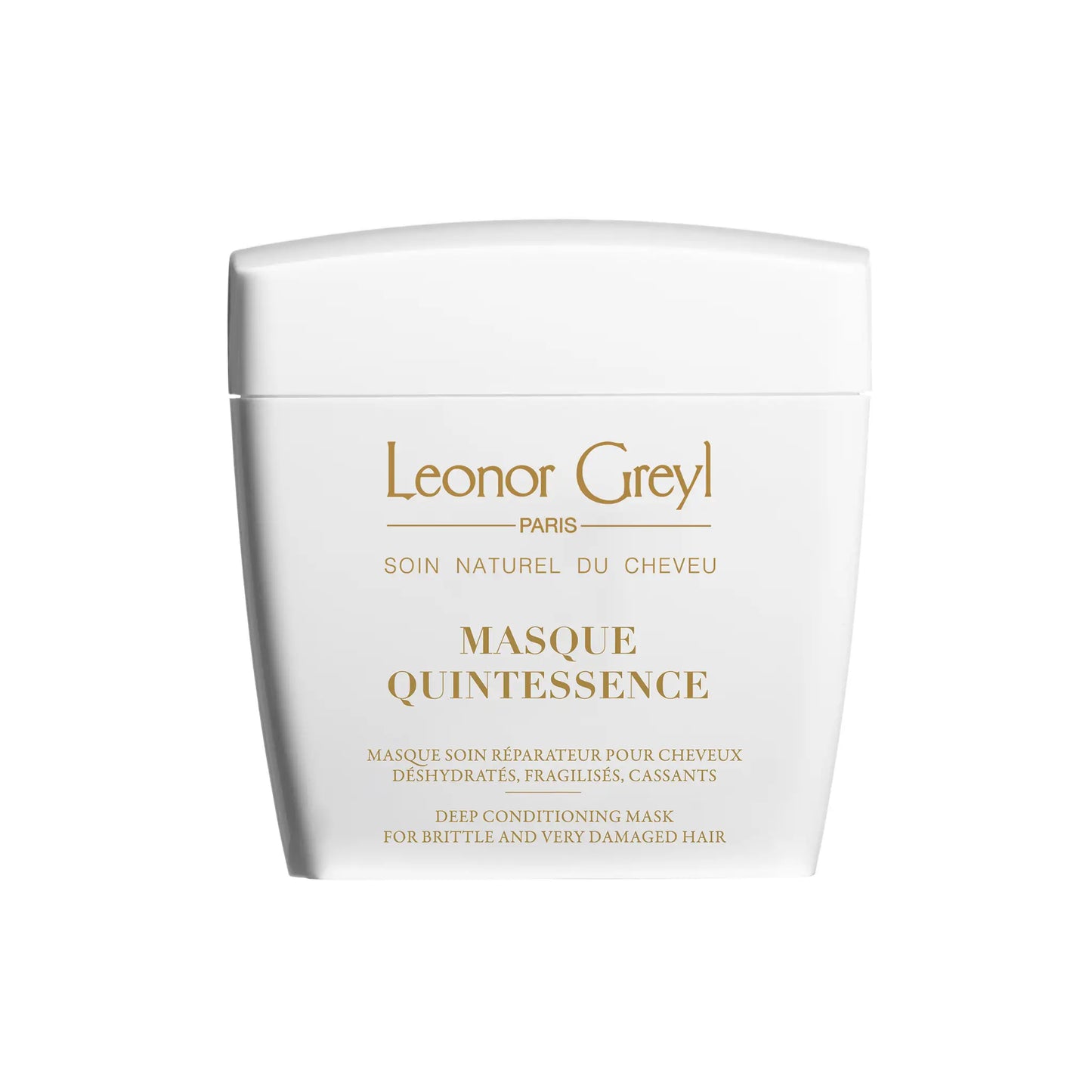 Leonor Greyl Masque Quintessence deep conditioning hair mask in 200ml jar, nourishing treatment for healthy, shiny hair