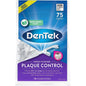 DenTek Cross Floss Picks with Triple Clean Technology, 75 count, dental floss for effective plaque removal and oral hygiene.