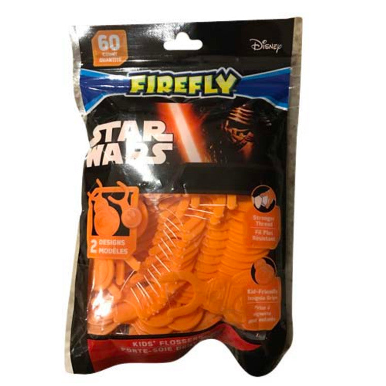 Star Wars Firefly dental floss picks by Pasteur Pharmacy, featuring themed design for effective oral cleaning and flossing.