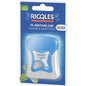 Ricqles fluorinated and mentholated waxed dental floss 60m, shown in packaging, designed for effective teeth cleaning and oral hygiene.