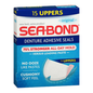 Sea-Bond Denture Adhesive Wafers Uppers by Pasteur Pharmacy, 15 wafers in a container for secure denture fit.