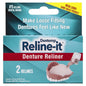 Dentemp Reline-It denture reliner kit with 2 boxes, designed for comfortable denture fit and stability.