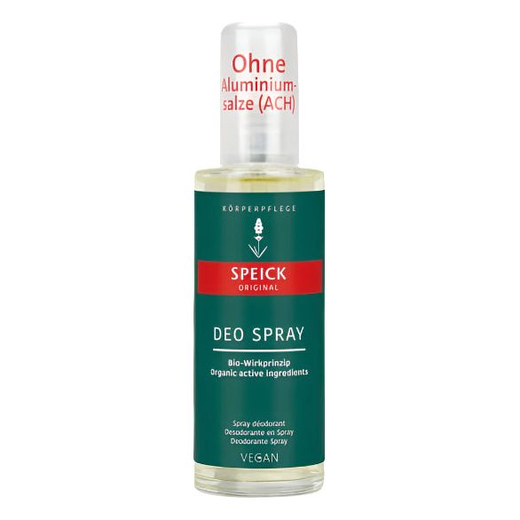 Speick Original Deo Spray 75ml from Pasteur Pharmacy, featuring a clear spray bottle with the product label visible.