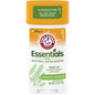 Arm & Hammer Essentials Fresh Rosemary Lavender natural deodorant in a wide stick, 2.5 oz, with floral and herbal scent visible in the image.