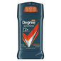 Degree Men Advanced Antiperspirant Deodorant Stick in Adventure scent, 2.7 oz, offering 72-hour protection for fresh, dry underarms.