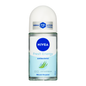 NIVEA Fresh Energy 72h anti-perspirant roll-on deodorant with antibacterial properties and lemongrass extract in a 50ml bottle.