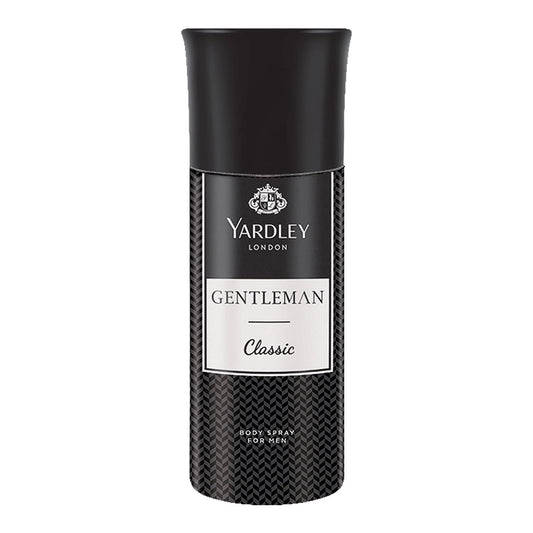 Yardley Gentleman Deodorant Body Spray 5.1 oz in spray bottle, anti-perspirant for men, fresh scent, natural spray action